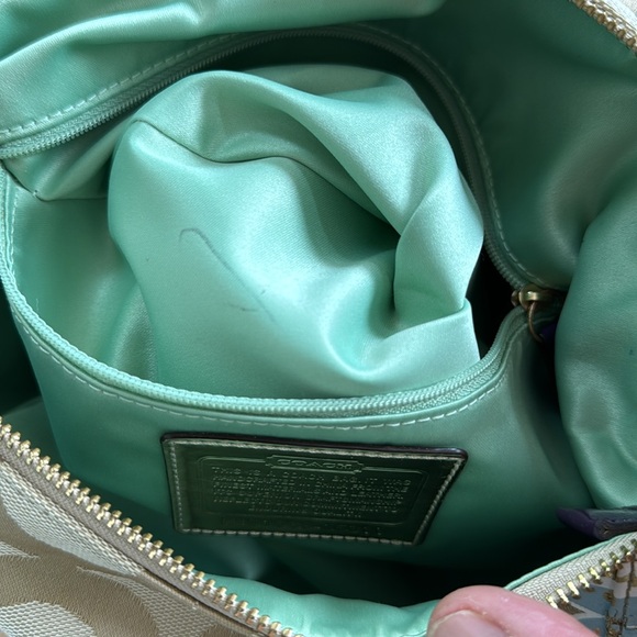 Coach Vintage Jazzy Poppy Glamour Signature Crossbody Hobo - Picture 13 of 16